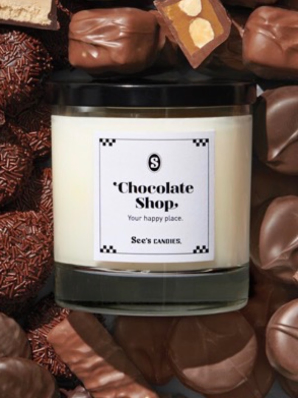 See’s Candies Chocolate Shop Candle Ritual + Fancy Vegan Soy Wax New in Box